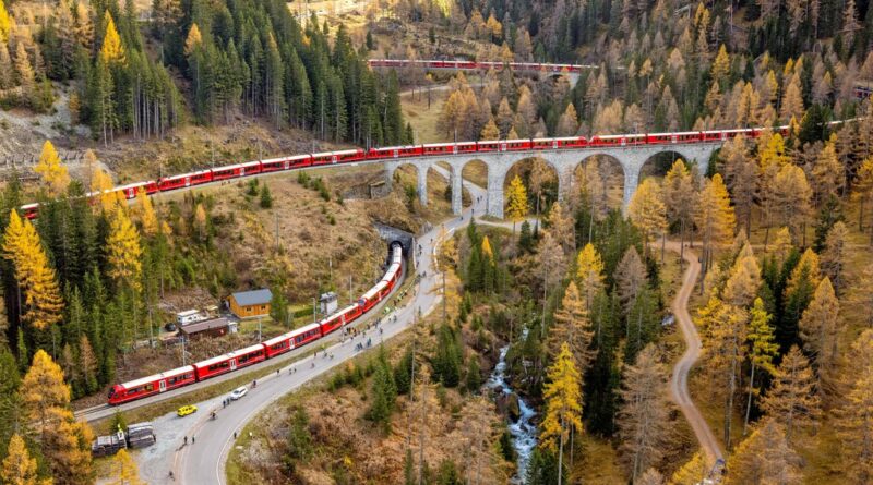 El día que Suiza quiso demostrar que es el rey de los trenes y puso en marcha el mayor del mundo: 1,9 kilómetros de largo