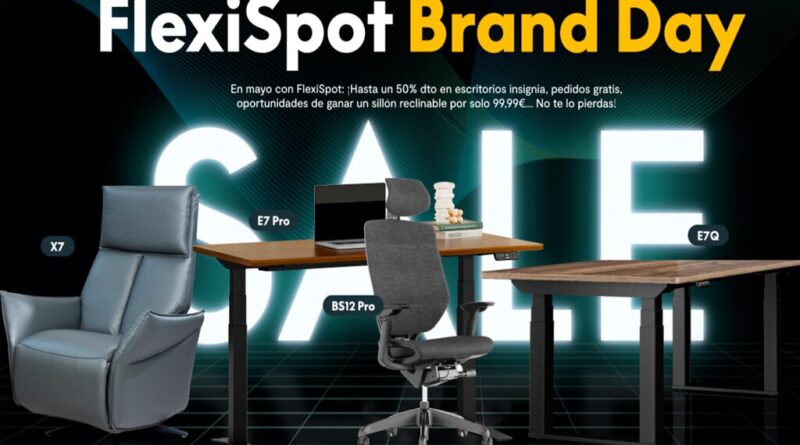 Vuelven las ofertas locas en el FlexiSpot Brand Day: escritorios, sillas de oficina y sillones rélax que te pueden salir gratis